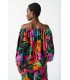Top Gasa Estampado Tropical Joseph Ribkoff Mujer