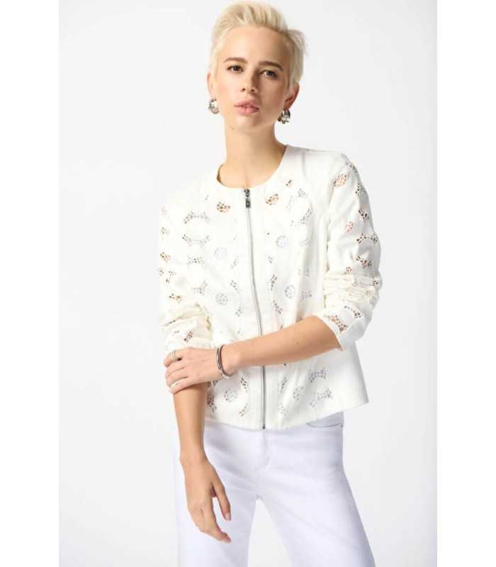 Chaqueta Blanca Bordada Joseph Ribkoff Mujer