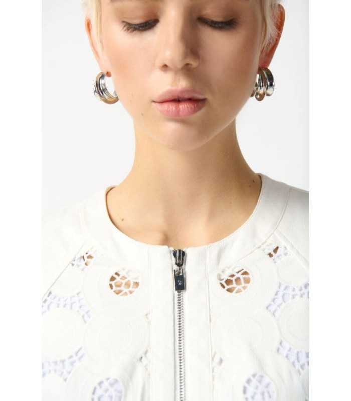 Chaqueta Blanca Bordada Joseph Ribkoff Mujer