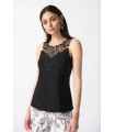 Top Blanco Punto Guipur Joseph Ribkoff Mujer
