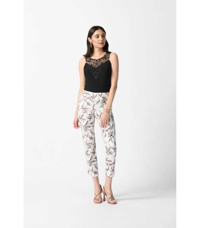 Top Blanco Punto Guipur Joseph Ribkoff Mujer