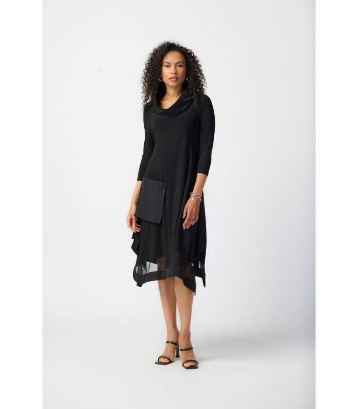 Vestido Pañuelo Negro Joseph Ribkoff Mujer