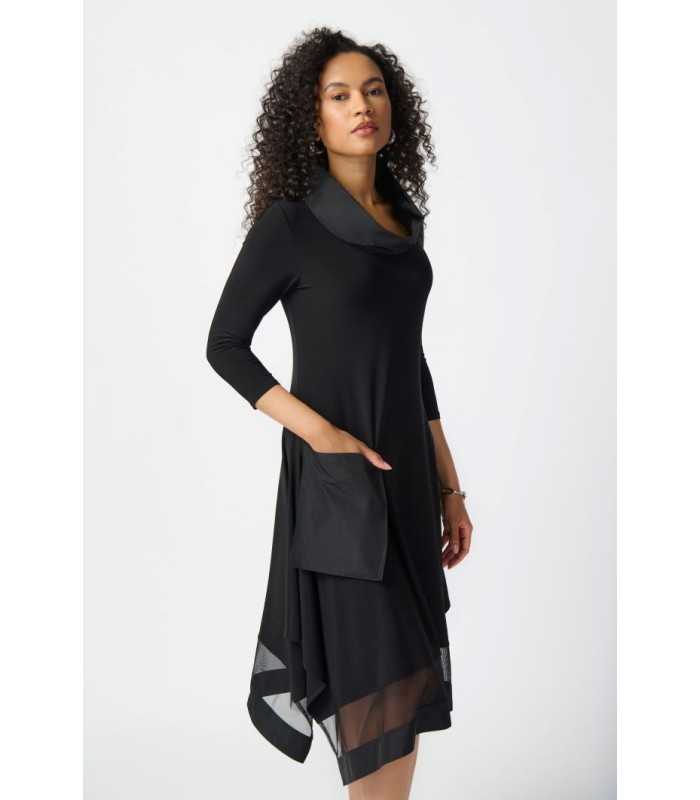 Vestido Pañuelo Negro Joseph Ribkoff Mujer