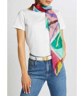 Pañuelo Estampado Hojas Marella Mujer
