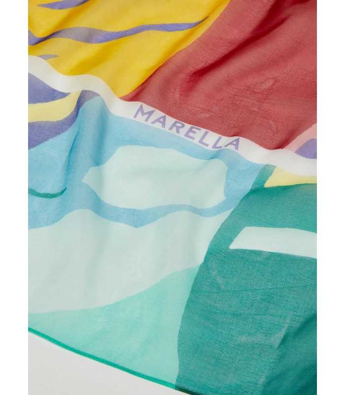 Pañuelo Estampado Hojas Marella Mujer
