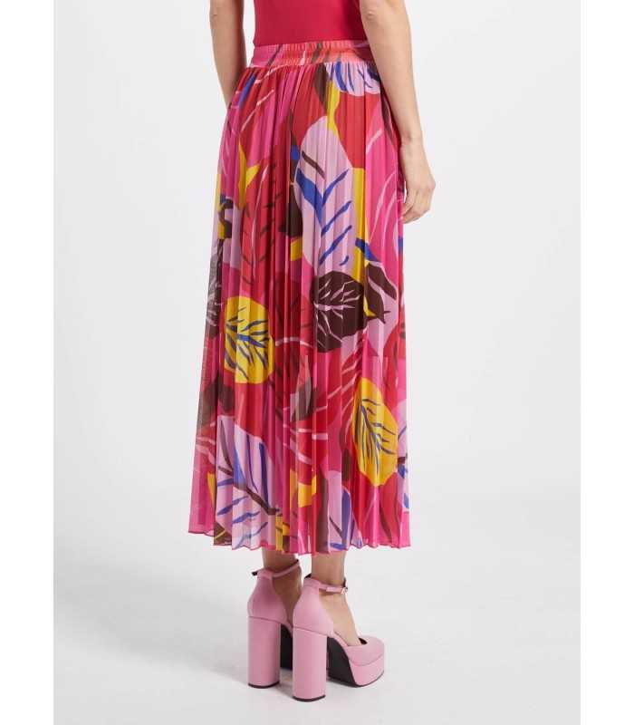 Falda Plisada Estampada Marella Mujer