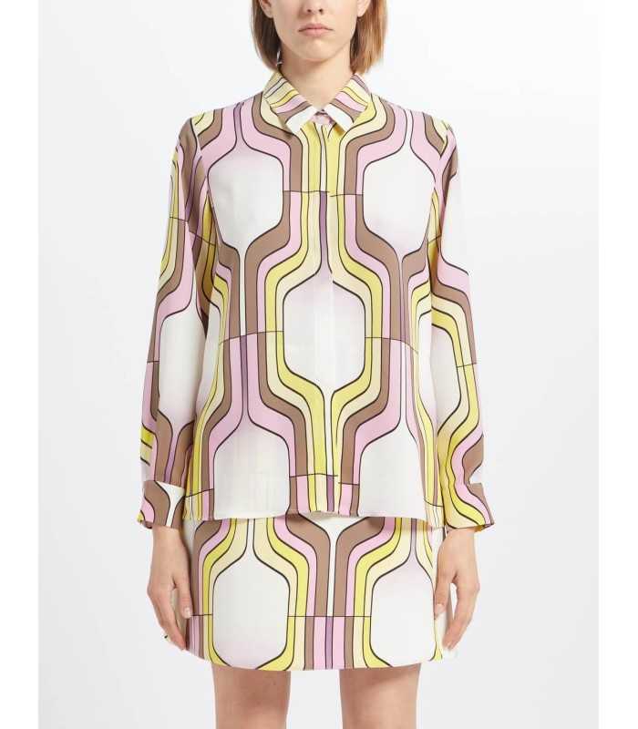 Camisa Estampado Geométrico Marella Mujer