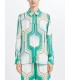Camisa Estampado Geométrico Marella Mujer