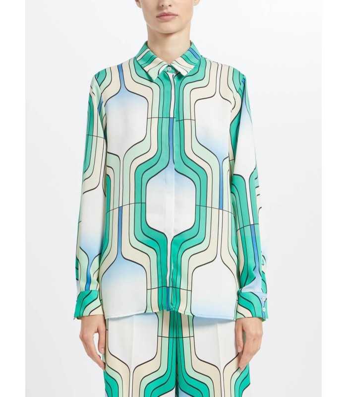 Camisa Estampado Geométrico Marella Mujer