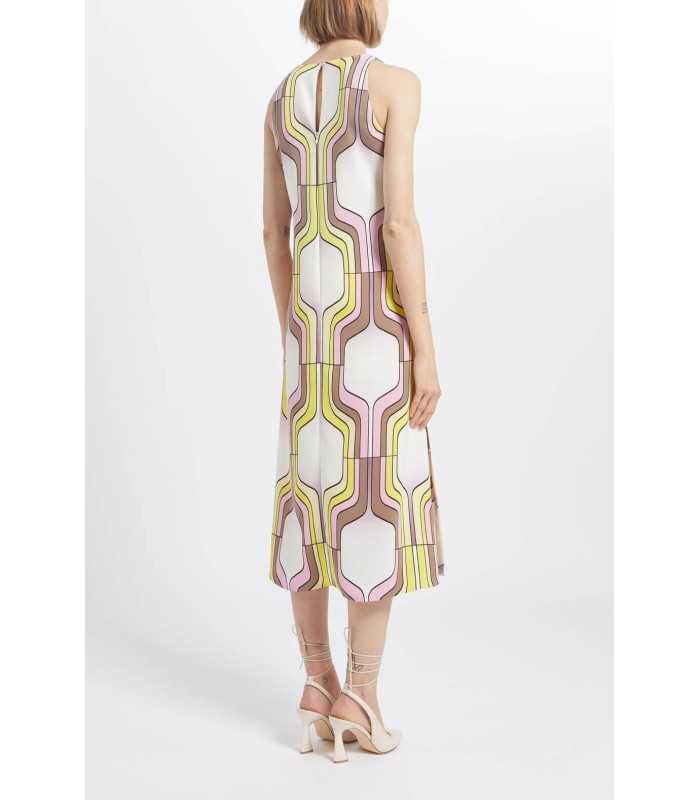 Vestido Largo Geométrico Marella Mujer