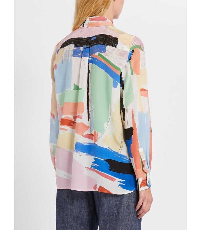 Camisa Seda Multicolor Marella Mujer