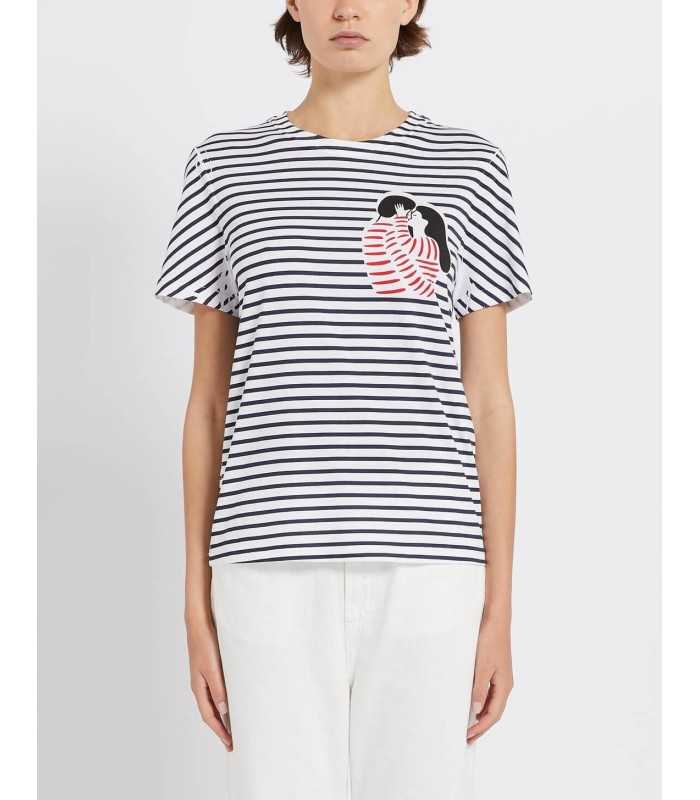 Camiseta Manga Corta Rayas Marella Mujer