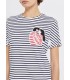 Camiseta Manga Corta Rayas Marella Mujer