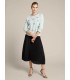 Falda Negra Plisada Elena Miro Mujer