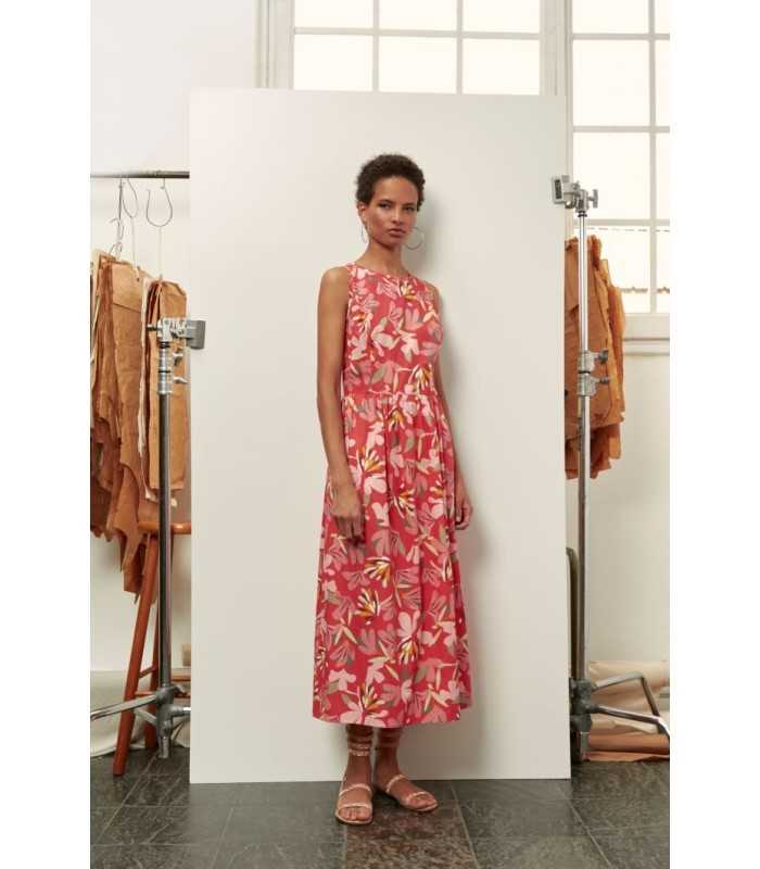 Vestido Largo Flores Civit Mujer