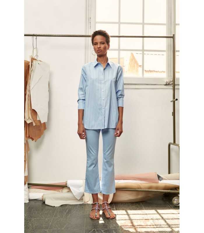 Camisa Rayas Azules Civit Mujer