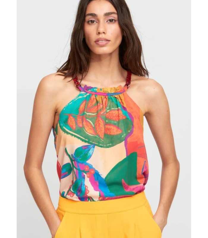 Top Hojas Multicolor Aldo Martins Mujer