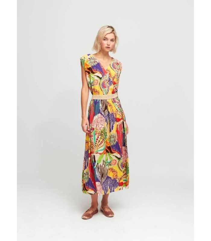 Falda Estampado Fondo Marino Aldo Martins Mujer