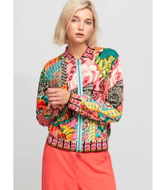 Chaqueta Punto Flores Aldo Martins Mujer