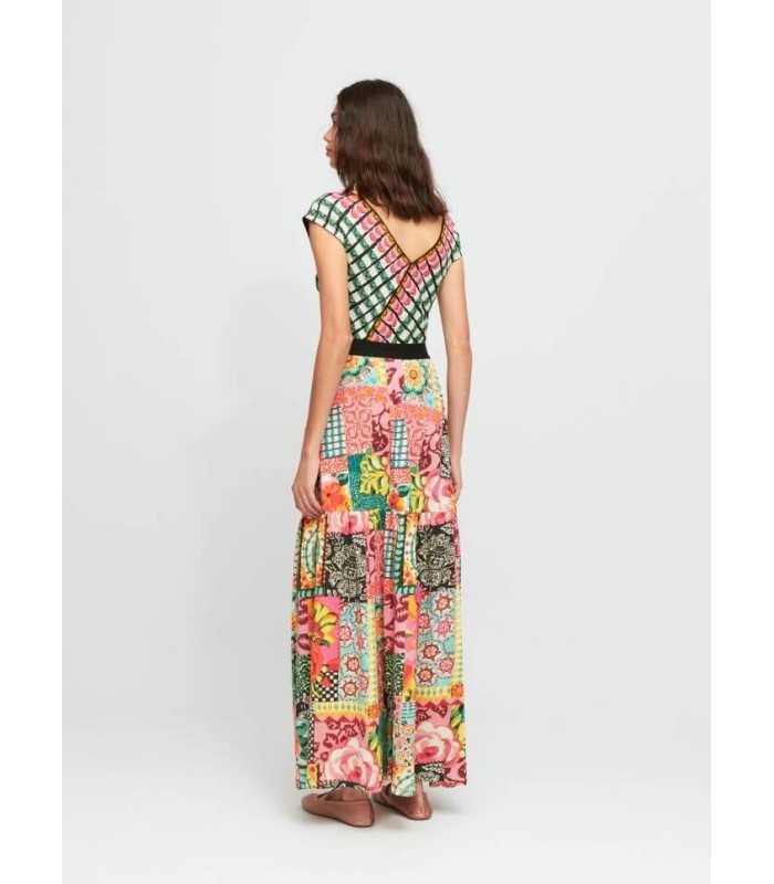 Falda Flores Estampada Aldo Martins Mujer