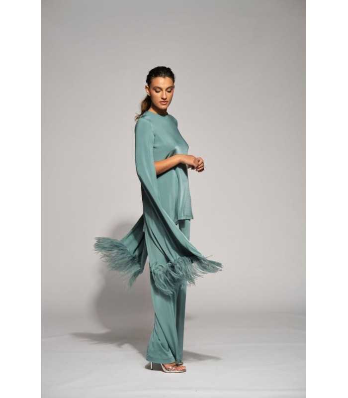 Casaca Verde Flecos Moskada Mujer