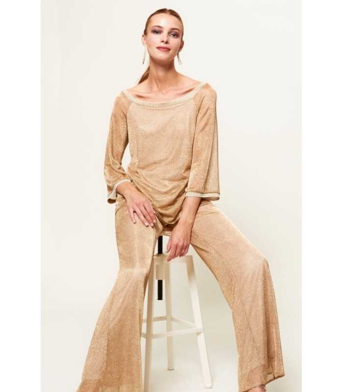 Pantalón Lurex Luis Civit Mujer