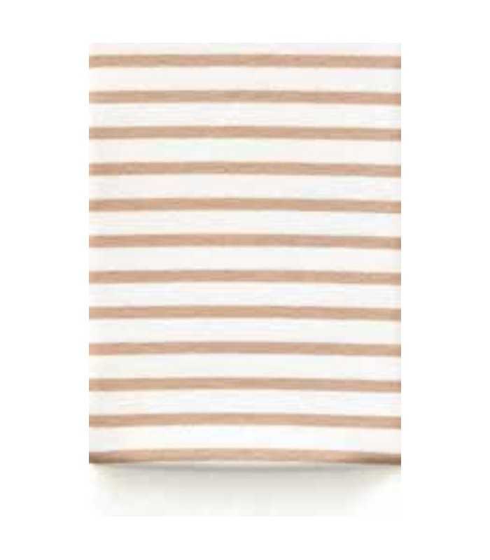 Chaqueta Rayas Camel Maria Bellentani Mujer