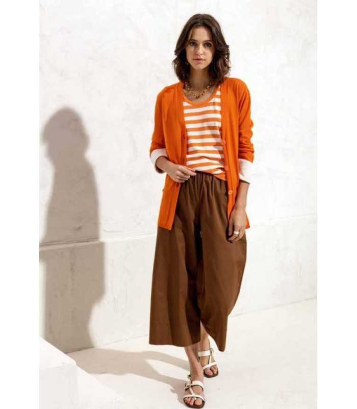 Chaqueta Básica Naranja Maria Bellentani Mujer