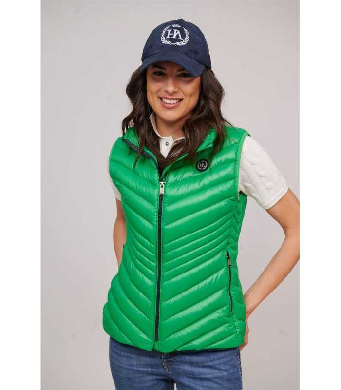 Chaleco Básico Verde Henry Arroway Mujer