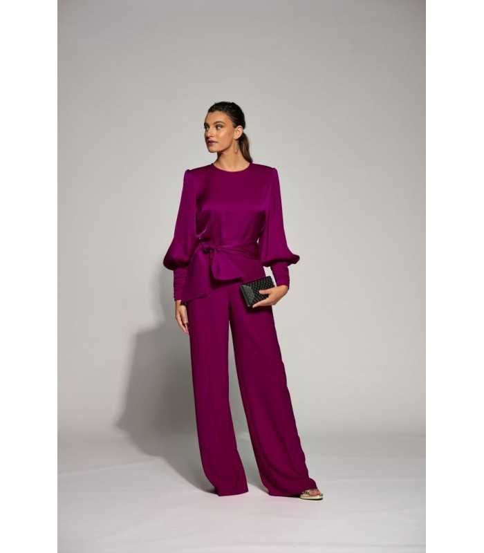 Pantalón Color Vino Moskada Mujer