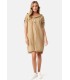 Vestido Camel Capucha Catnoir Mujer
