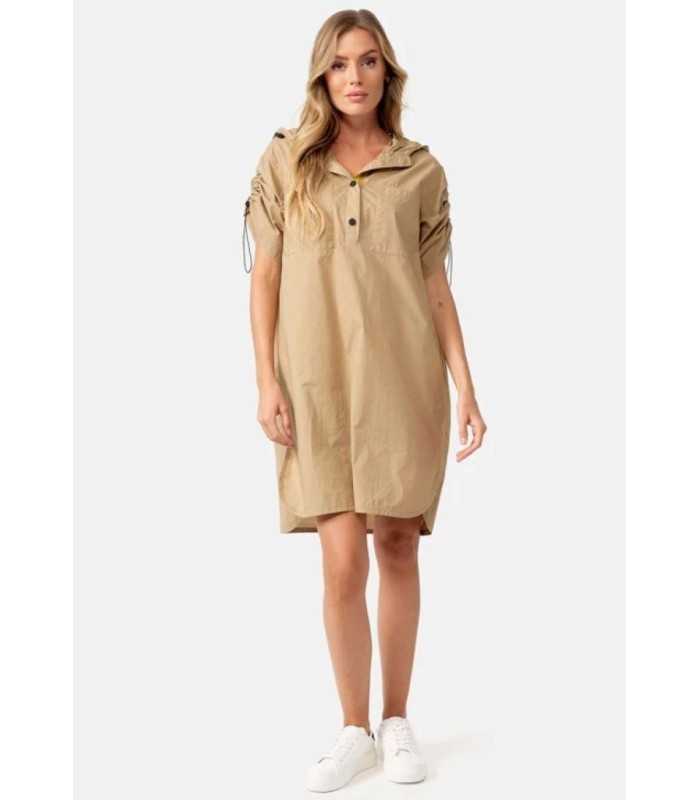 Vestido Camel Capucha Catnoir Mujer