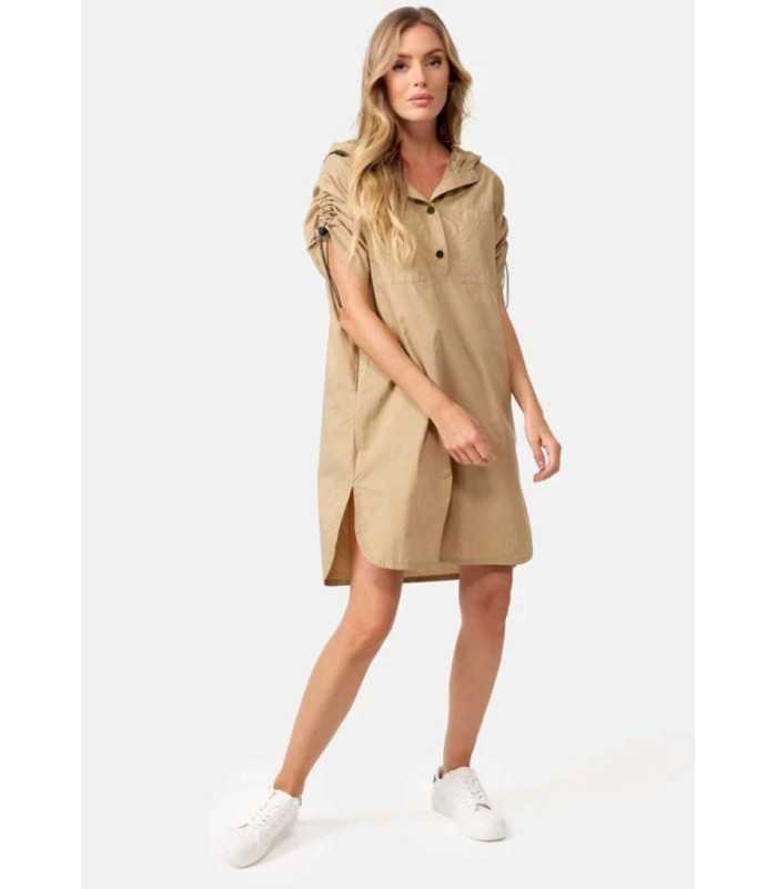 Vestido Camel Capucha Catnoir Mujer