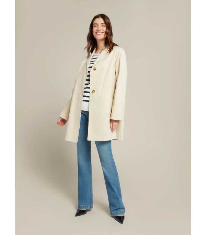 Gabardina Beige Algodón Elena Miro Mujer