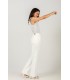 Pantalón Blanco Acampanado Kleymac Mujer