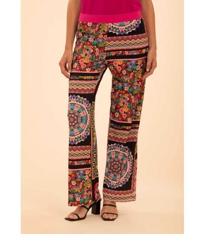 Pantalón Punto Patchwork Anna Mora Mujer