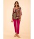 Camiseta Punto Patchwork Anna Mora Mujer
