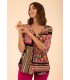 Camiseta Punto Patchwork Anna Mora Mujer