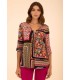 Camiseta Punto Patchwork Anna Mora Mujer