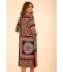 Vestido Patchwork Midi Anna Mora Mujer