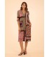 Vestido Patchwork Midi Anna Mora Mujer