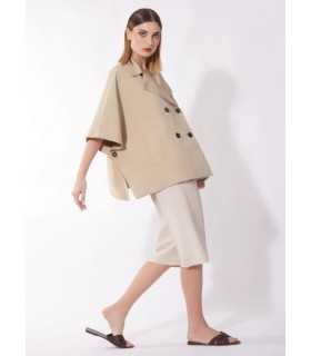 Capa Beige Impermeable Cinzia Rocca Mujer