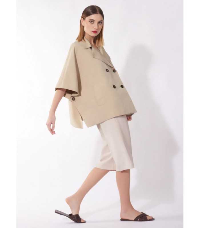 Capa Beige Impermeable Cinzia Rocca Mujer