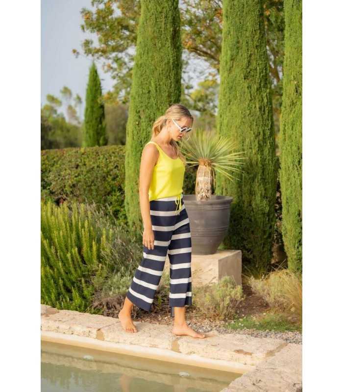 Pantalón Rayas Punto Trovels Mujer