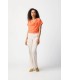 Top Escote Fluido Naranja Joseph Ribkoff Mujer
