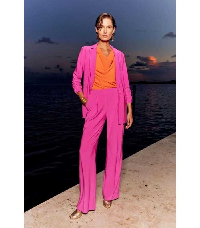 Top Escote Fluido Naranja Joseph Ribkoff Mujer