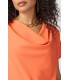 Top Escote Fluido Naranja Joseph Ribkoff Mujer