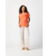 Top Escote Fluido Naranja Joseph Ribkoff Mujer