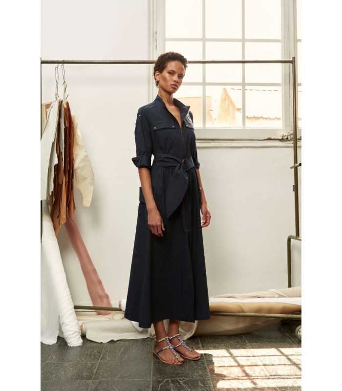 Vestido Largo Camisero Civit Mujer
