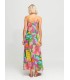 Vestido Largo Flores Aldo Martins Mujer
